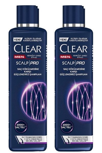 Clear Men Scalp Pro Hair Strengthening Shampoo - 300 ml x 2 Pcs