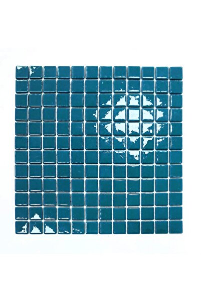 MozaiKristaL Tüm Yaşam Alanları Için 25x25 Mm Turkuaz Cam Mozaik. ( 1 Kutu = ...