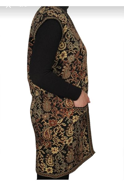 Anatolian KİLİM PATTERN LONG VEST