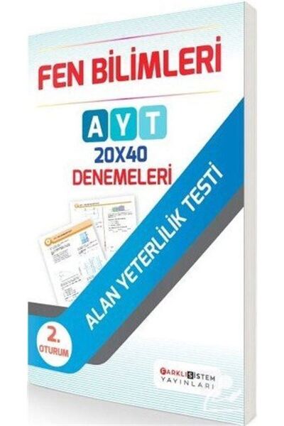 Farklı Sistem Yayınları Ayt 2. Oturum Fen Bilimleri 20x40 Denemeleri