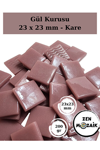 Zen Mozaik Sanatsal Mozaik Çalışmalarınız için 23 x23 mm - Kare Cam Mozaik Taşı