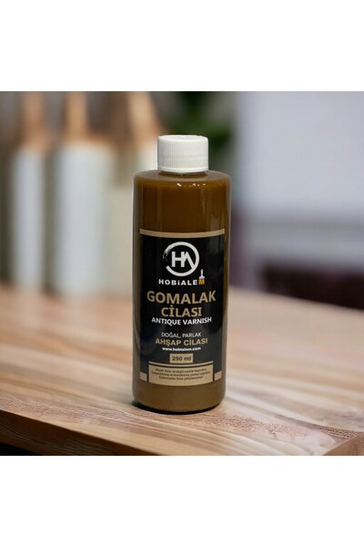 Hobialem Gomalak Cilası Doğal Ahşap Verniği 250 ml Antik Vernik Shellac