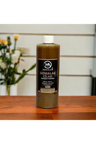 Hobialem Gomalak Cilası Doğal Ahşap Verniği 500 ml Antik Vernik Shellac