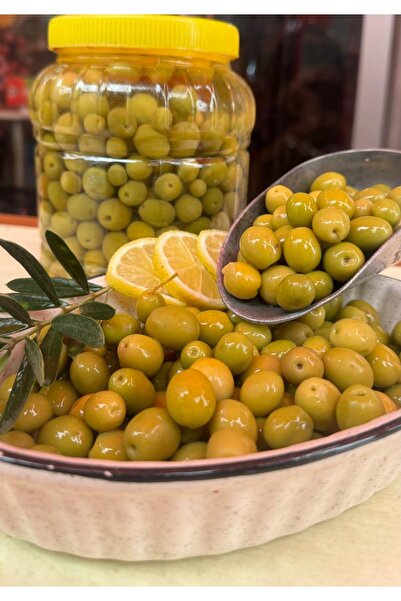 Hatay Yöresel Hatay halhali yeşil zeytin 5 kg( net3200gr)