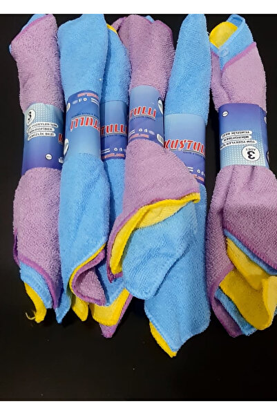 Hızlı Çeyiz Classic 3'lü Mikrofiber Temizlik Bezi, Cam, Araba, Mutfak, Fiber ...