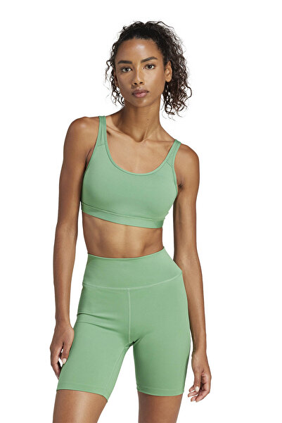 adidas ALL ME ESS MS Yeşil Kadın Sporcu Sütyeni