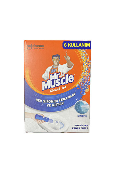 Mr. Muscle Klozet Jel Blok Tuvalet Temizleyici, Marine 36ML Yeni Ambalaj