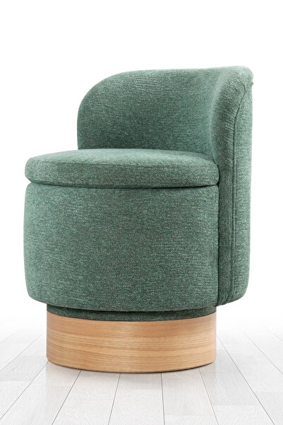 Lorencehome Rodiac Dönen Puf Yeşil