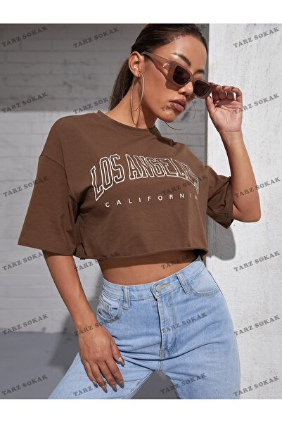 Tarzsokak Crop CKOD-232913 Scurt cu litere grafice