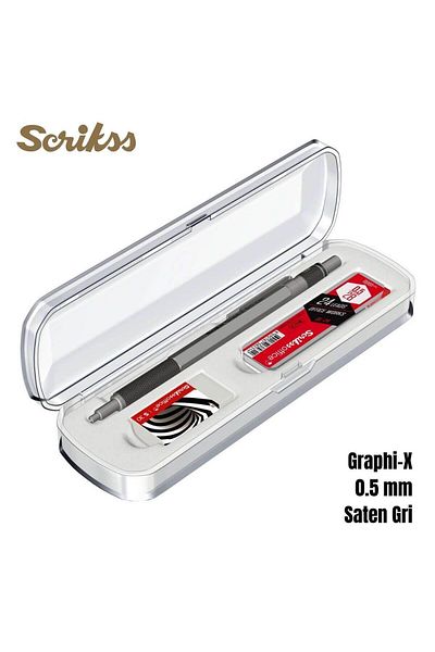 Scrikss Graph-X T00Sbccgrx240A Set of 3 - Gray Pen