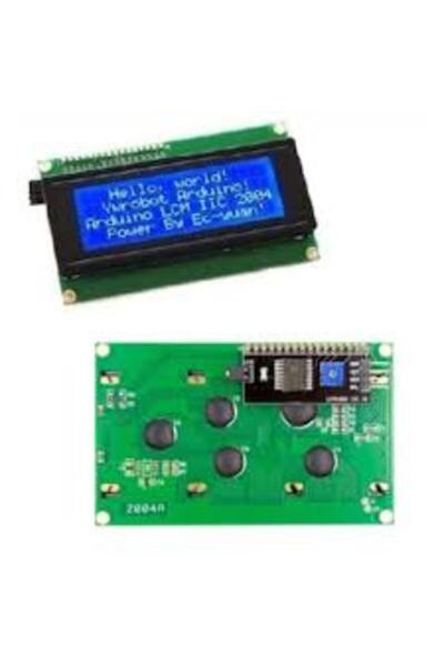 Arduino Lcd2004 4X20 Mavi Lcd Ve Iıc/I2C Ekran Arayüz Modülü