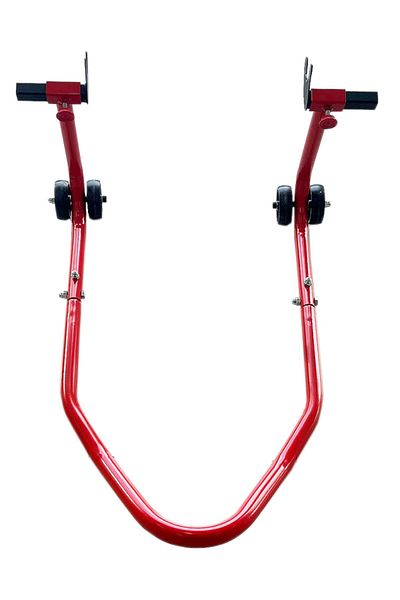 Kamataş Motorcycle Lift Stand Disassembled Red, One Piece Design, 22-35 CmAdjustable Range