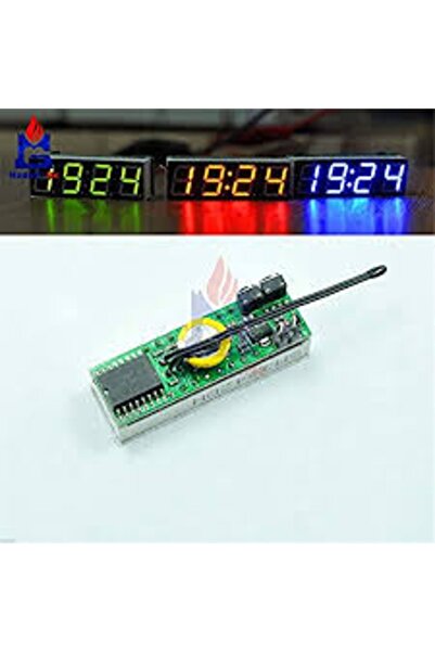 Arduino 'Ü 1 Arada Ds3231Sn Dc 5V 12V 24V Dijital Kırmızı Led Saat Sıcakl