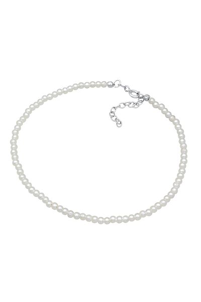 ELLI Fußschmuck Perlen Synthetisch Klassik Basic 925 Silber