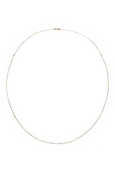 ELLI Damen-Halskette aus 925er-Sterlingsilber mit Zirkonium – Platelet Basic, Glitzer