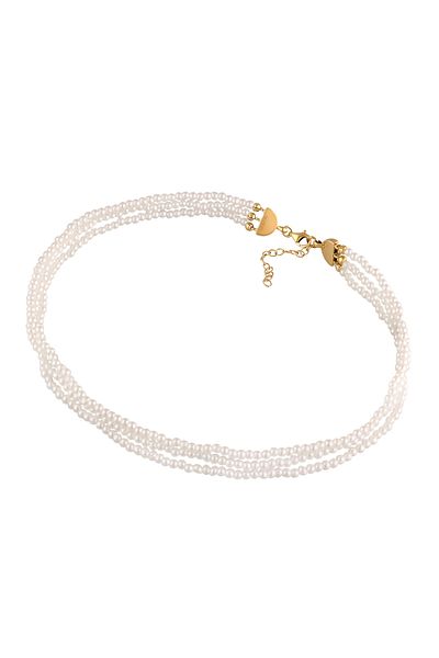 ELLI Halskette Synthetische Perlen Choker 925 Silber
