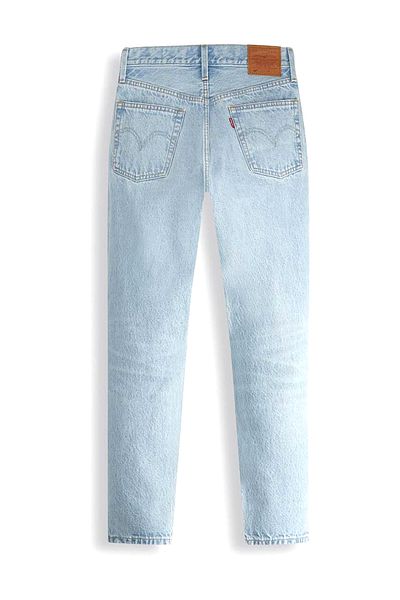 Levi's Blugi de damă din bumbac cu talie înaltă albastră 36200 501