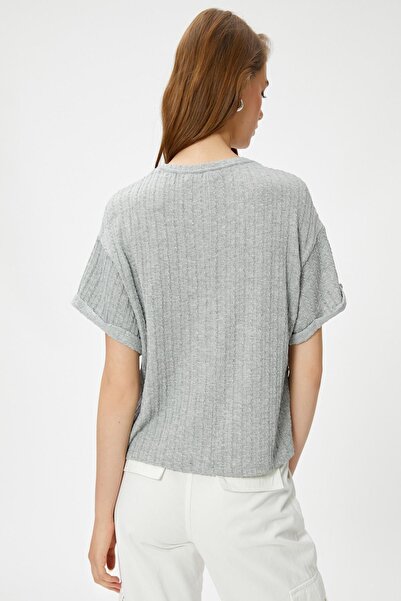 Koton Dámské šedé tričko