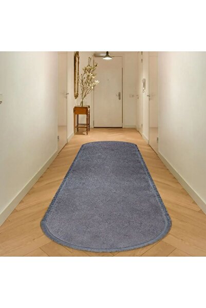 Valery Home Covor de pluș Antracit VL Oval Comfort - Covor cu franjuri plat