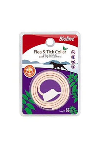 Bioline Tespih Ağacı Ve Tatlı Portakal Kokulu Bitkisel Köpek Pire Tasması 60 Cm