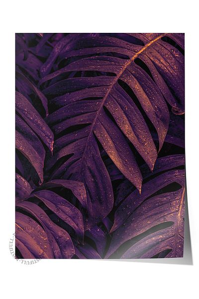 Postifull Frameless Poster, Botanical & Leaf Painting No:48, Hd Photo, Living Room, Kitchen Wall Decor Poster