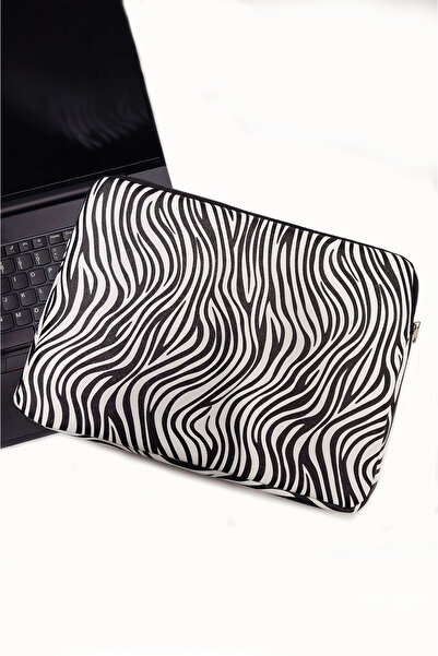 Luvenis Θήκη με φερμουάρ με σχέδιο ζέβρα 13-14-15,6-16 ιντσών, συμβατή με φορητούς υπολογιστές και τσάντες για σημειωματάρια