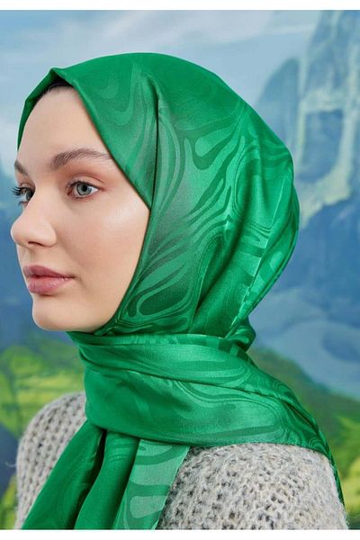 Emproyal JACQUARD JANJAN, COMFORTABLE, PRACTICAL, WAVY PATTERNED SHAL