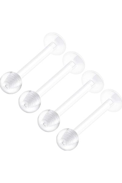Öte Beri Hayallerin Ötesi Antiallergic Surgical Bioplastic Helix, Septum, Labret, Smiley, Tragus Earring Piercing 1 Piece