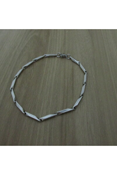 stainless steell Erkek Paslanmaz Çelik Bileklik Küp Üçgen Model Zincir Bileklik