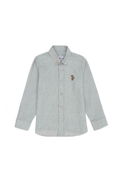 U.S. Polo Assn. Cămașă Stone cu mânecă lungă pentru băieți ELIFFU BUTIKHOME