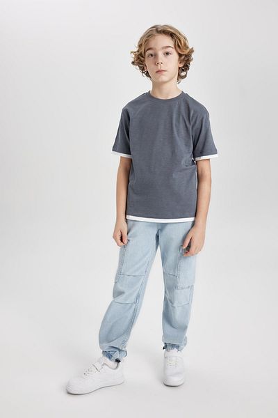 DeFacto Boy's Crew Neck Short Sleeve T-Shirt B5928a824sm