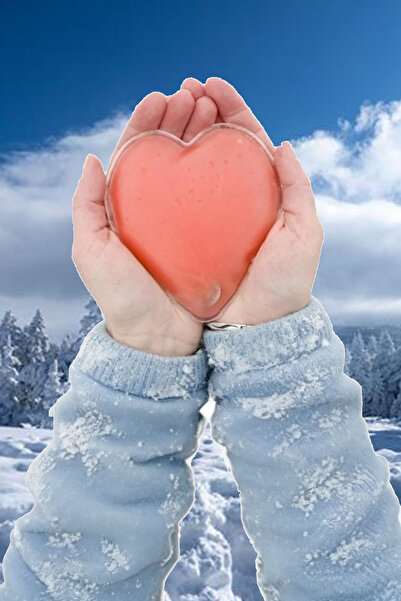 AfterTimes Kalp Şeklinde El Sobası Cep Boy Kalp Isısı Sevgiliye Hediye