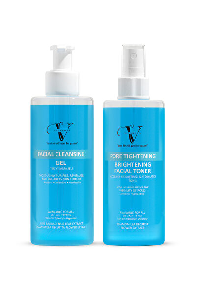 Vitanova Yüz Temizleme Seti Yüz Yıkma Jeli Tonik 250 ml