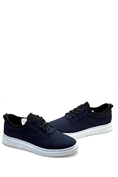 grado Men's Casual Sneakers - Genuine Leather, Navy Blue 3007