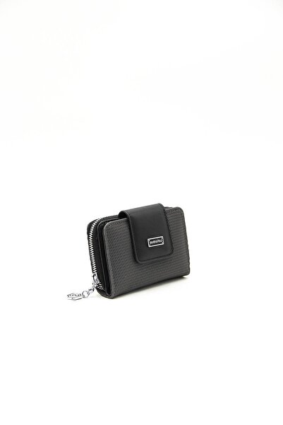 Silver Polo Silver & Polo Anthracite - Black Sp935 Women's Wallet & Card Holder