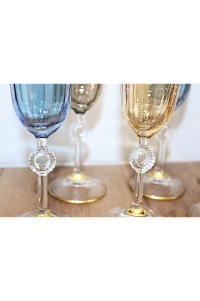 COOKCASE Coffee So Ringed Water Glass for 6 People 3 Colors