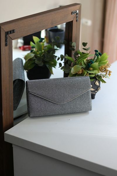 Moom Bag Geantă de umăr pentru rochie de seară Platinum Piping pentru femei
