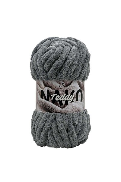 NAKO 3 Adet Teddy Açık Gri Örgü Ipi %100 Polyester 22 M 200 gr Renk Kodu 13956
