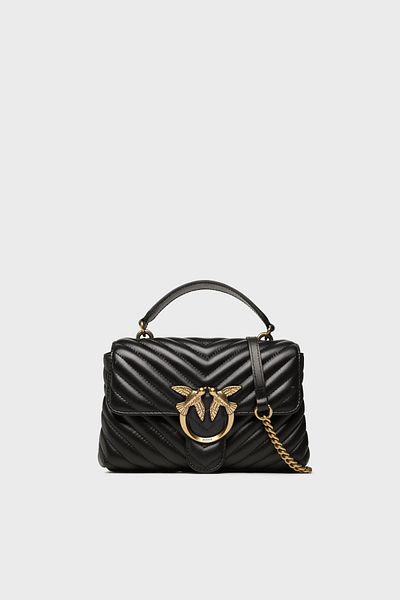 PİNKO Tasche aus echtem Leder mit Pinko-Logo und abnehmbarem Kettenriemen 100044   A0gk Z99q