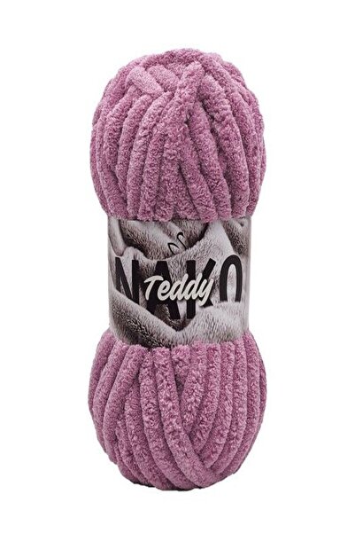 NAKO 3 قطع من خيوط الحياكة Nako Teddy 100% بوليستر 22 متر 200 جرام رمز اللون ...