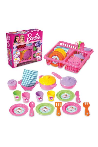 DEDE Barbie Dish Rack Set 21 Pieces