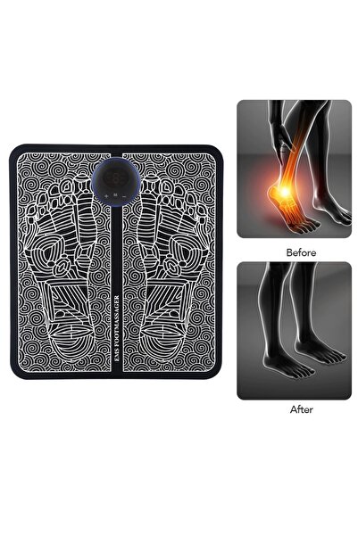 Blic Ayak Masaj Aleti 8 Farklı Stil 18 Kademeli Titreşimli Tens Özellikli Şarjlı Taşınabilir