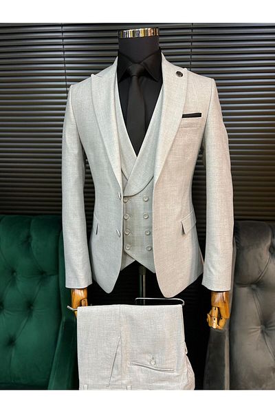 Terziayhan New Season Light Gray Slimfit Suit