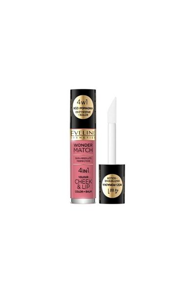 Eveline Cosmetics EVELINE WONDER MATCH 4IN1 - Cheek&Lip N04 4.5ML Slide Cut