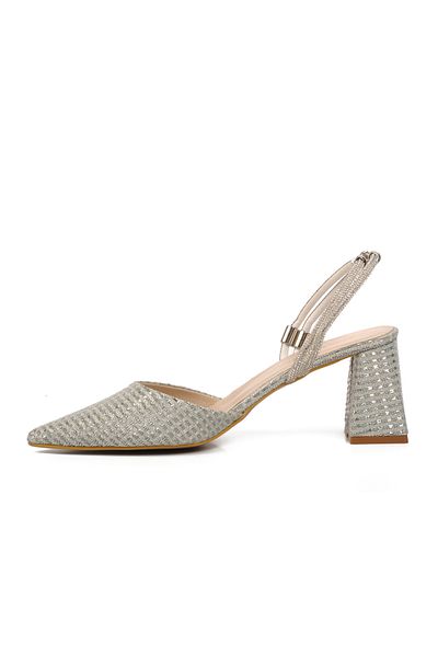 AYAKMOD Ayk-328.139 Silver Women's Evening Dress Shoes