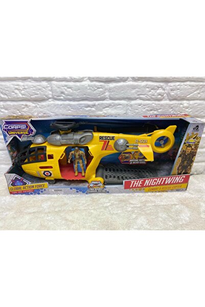 Sunman Lisanslı Dev Savaş ve Kurtarma Helikopteri + Oyuncak Figür