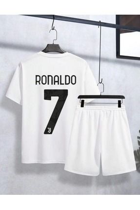 AMMA Unisex Cristiano Ronaldo Bask l Alt Ust 100 Pamuk T Shirt ort Tak m