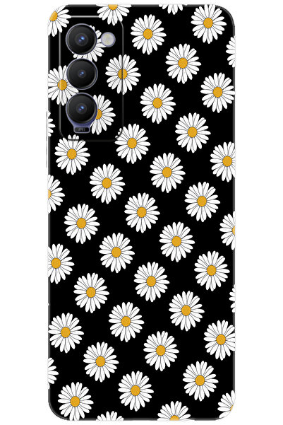 Camon Tecno 18 (CH6n) Uyumlu Kılıf Desen Baskılı Silikon Papatya Serisi STK:6...