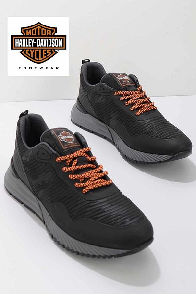 Harley Davidson Men's Sneakers - Anorak Black HD1777003485