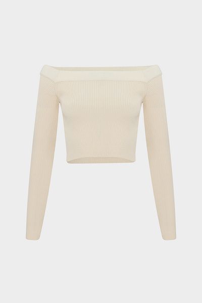 Açelya Okcu Madonna Collar Slim Fit Women's Knitwear Sweater
